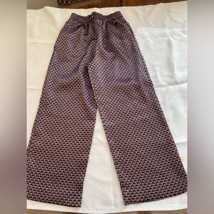 Zara Kids Formal Patterned Pants - Black and Blue
